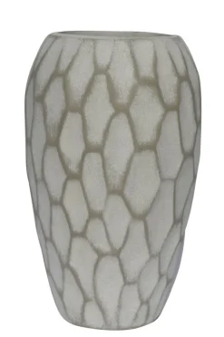 Vase 30 cm altweiß