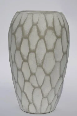 Vase 30 cm altweiß