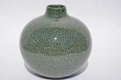 Vase 20 cm grün /taupe