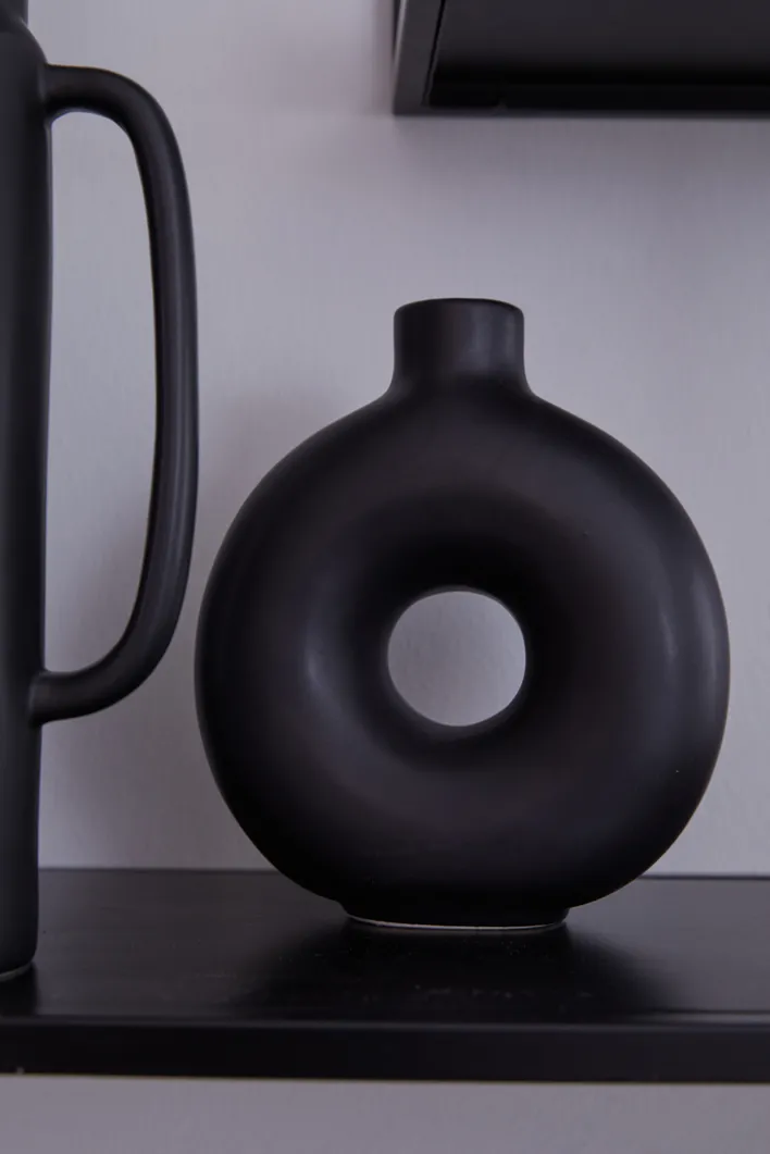 Vase LANYO 20 cm schwarz