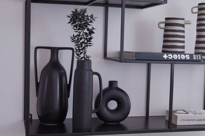 Vase PAMELO 31 cm schwarz