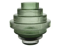 Vase STAIRS 17,5 cm grün