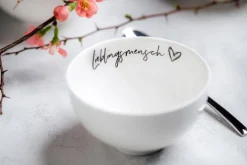 Villeroy & Boch Bol STATEMENT LIEBLINGSMENSCH 470 ml Porzellan weiß