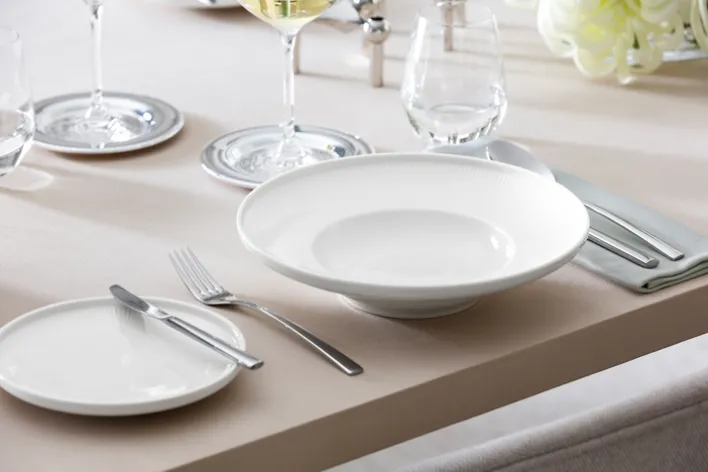 Villeroy & Boch Suppenteller AFINA Porzellan weiß