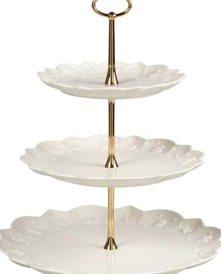 Villeroy & Boch Weihnachtsdeko Etagere TOY´s DELIGHT ROYAL CLASSIC 3-stöckig weiß Relief Weihnachtsmotive