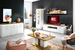 Vitrine AARON weiß/ braun