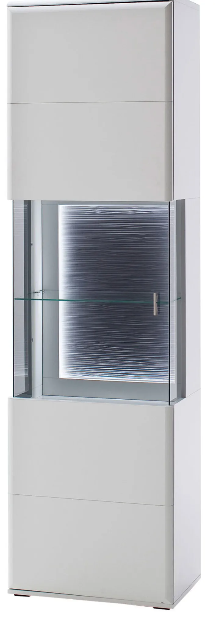 Vitrine AMORA 60 cm NB weiß /anthrazit 3D