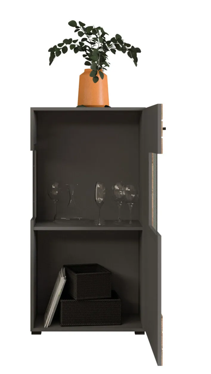 Vitrine FRENO II Oak/ grau