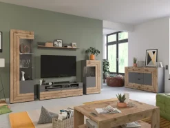 Vitrine FRENO II Oak/ grau