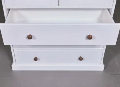 Vitrine JACOB weiß Massivholz