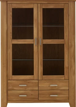 Vitrine LOFT 144 x 206 cm Eiche braun