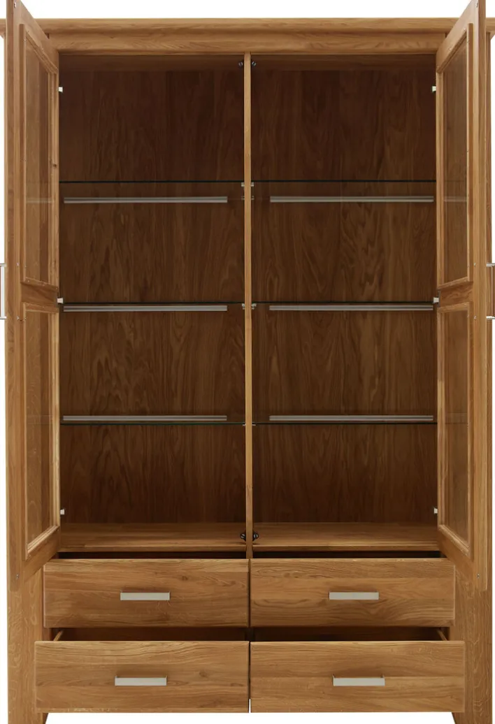 Vitrine LOFT 144 x 206 cm Eiche braun