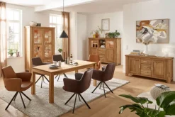 Vitrine LOFT 144 x 206 cm Eiche braun