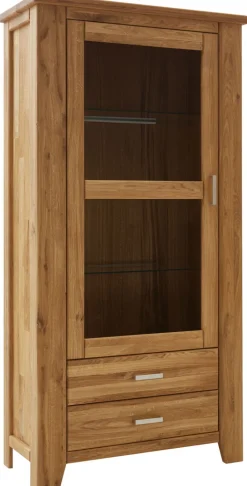 Vitrine LOFT I 104 x 206 cm Eiche braun