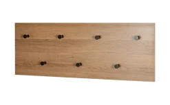 Wandgarderobe 80 x 30 cm braun/schwarz