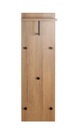 Wandgarderobe 30 x 100 cm braun/schwarz