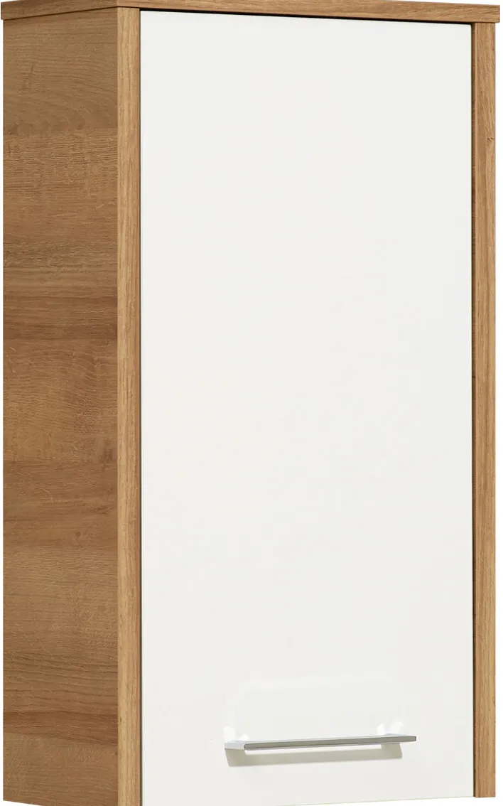 Wandschrank 40 x 72 cm braun/weiß