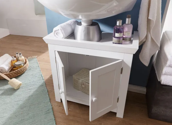 Waschbeckenunterschrank 57 x 56 cm weiß