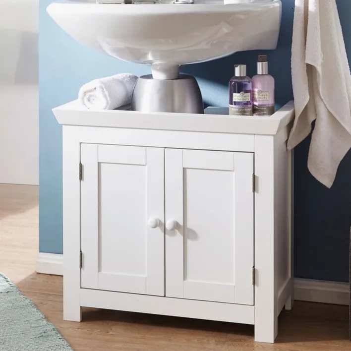 Waschbeckenunterschrank 57 x 56 cm weiß