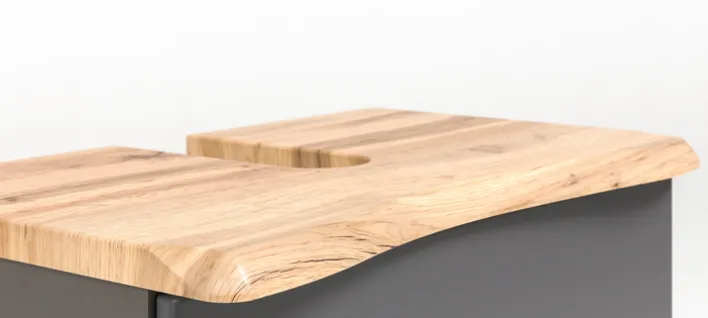 Waschbeckenunterschrank BRÜGGE grau 61cm