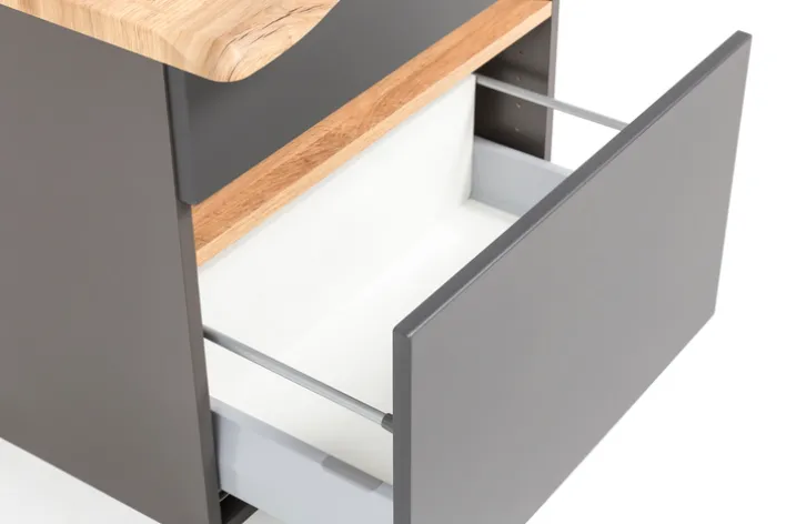 Waschbeckenunterschrank BRÜGGE grau 61cm