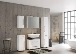 Waschbeckenunterschrank LUZERN 70 x 53 cm Weiß matt