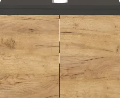 Waschbeckenunterschrank MAYOR Graphit/ Navarra Eiche