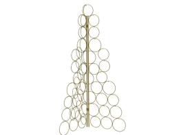 Weihnachten Deko-Objekt Baum Eisen 118cm Goldfarbig