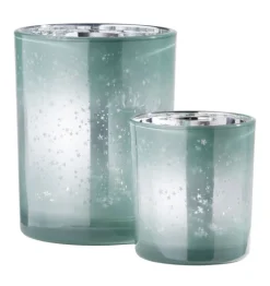 Weihnachtsglanz by casaNOVA Windlicht WEIHNACHTSZAUBER 8 cm mintgrün