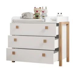 Wickelkommode BEACH Kiefer weiß/ Abs. Birke