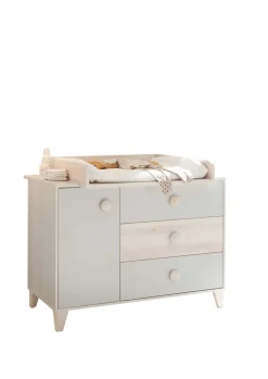 Wickelkommode FIEN grau/ braun