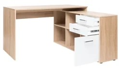 Winkelschreibtisch LONDON 139 x 136 cm Sonoma Eiche braun