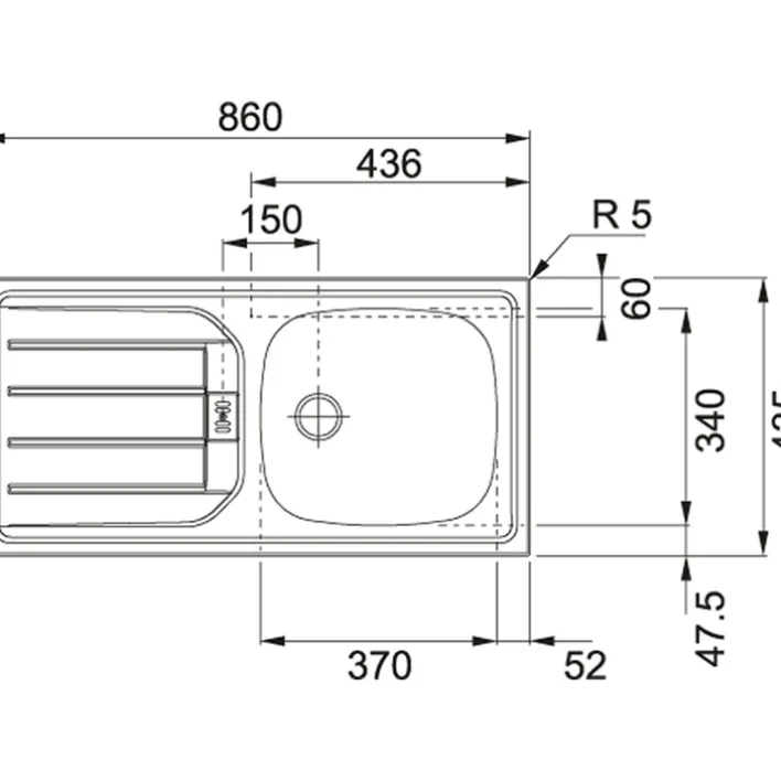 Winkelzeile ODENSE 210 x 210 cm Wotan-Eiche Dekor/ Weiß