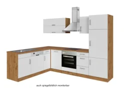 Winkelzeile ODENSE 210 x 270 cm Wotan-Eiche Dekor/ Weiß