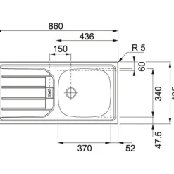 Winkelzeile ODENSE 210 x 270 cm Wotan-Eiche Dekor/ Weiß