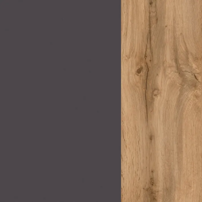 Winkelzeile ODENSE Wotan-Eiche Dekor/ Anthrazit ca. 210x270cm