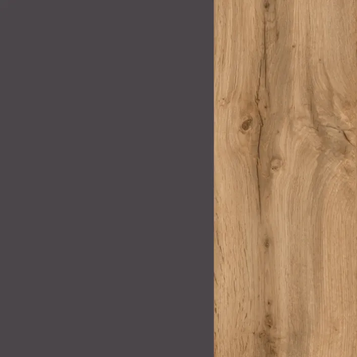 Winkelzeile ODENSE Wotan-Eiche Dekor/ Anthrazit ca. 210x270cm