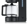 WMF Kaffeemaschine STELIO BLACK Glas Metall Deep Black