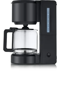 WMF Kaffeemaschine STELIO BLACK Glas Metall Deep Black