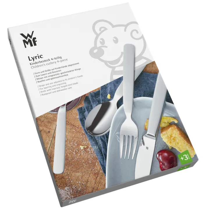 WMF Kinderbesteck-Set FIRST LYRIC 4-teilig Edelstahl
