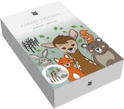 WMF Kindergeschirr-Set FOREST FRIENDS 6-teilig Porzellan/Edelstahl