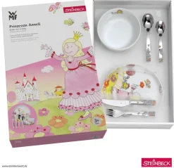 WMF Kindergeschirr-Set PRINZESSIN ANNELI 6-teilig Porzellan/Edelstahl