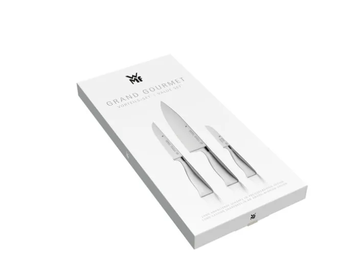 WMF Messer-Set GRAND GOURMET 3-teilig Edelstahl silberfarbig