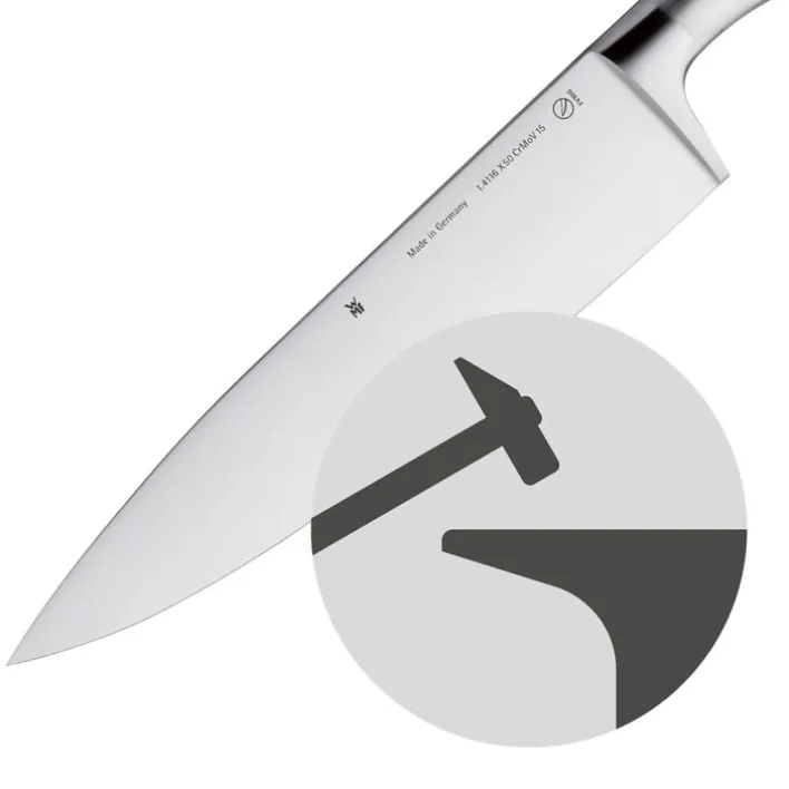 WMF Messer-Set GRAND GOURMET 3-teilig Edelstahl silberfarbig