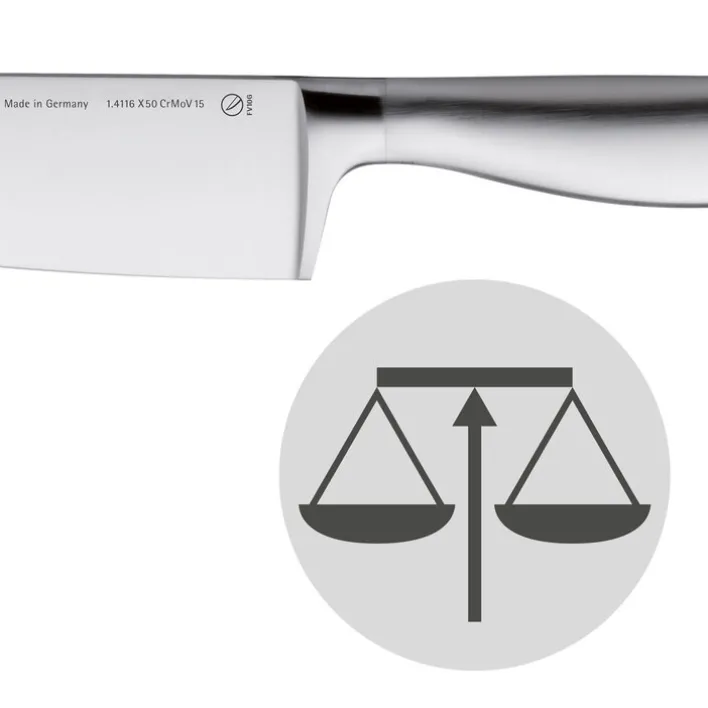 WMF Messer-Set GRAND GOURMET 3-teilig Edelstahl silberfarbig