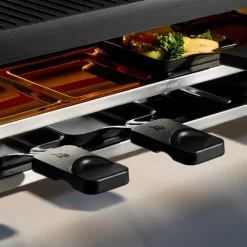 WMF Raclette für 8 LONO SELECTION Metall 44 x 24 x 13,2 cm Schwarz/Silberfarbig
