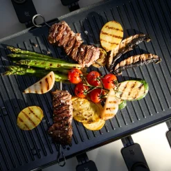 WMF Raclette für 8 LONO SELECTION Metall 44 x 24 x 13,2 cm Schwarz/Silberfarbig