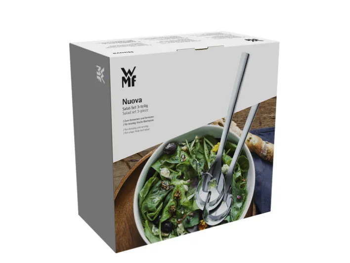 WMF Salat-Set NOUVA 3-teilig Porzellan / Edelstahl