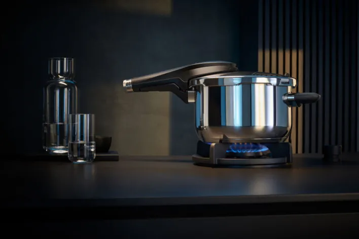 WMF Schnellkochtopf PERFECT PREMIUM 6500 ml Edelstahl silberfarbig