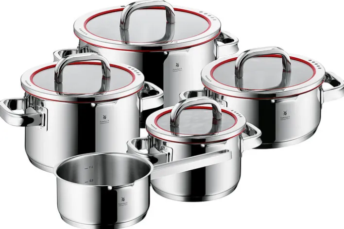 WMF Topf-Set FUNCTION 4 5-teilig Edelstahl silberfarbig